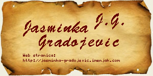 Jasminka Gradojević vizit kartica